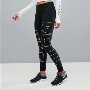 nike dri-fit full length black leggings